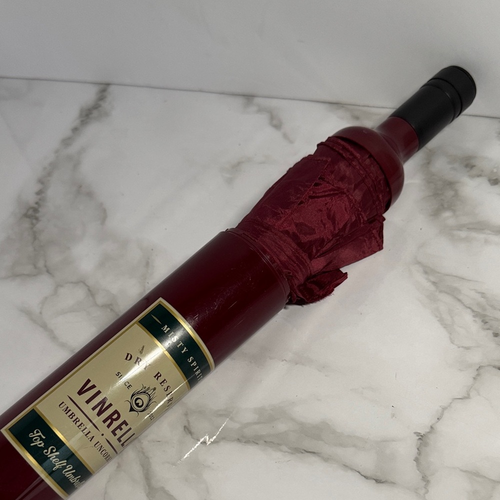 Burgundy Vinrella Wine Bottle Umbrella - Picture 11 of 16